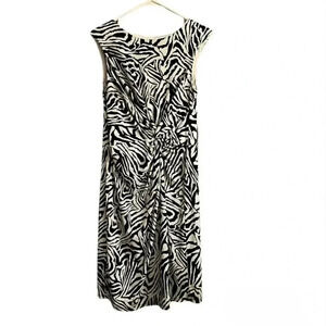 Zebra Print Sleeveless Dress